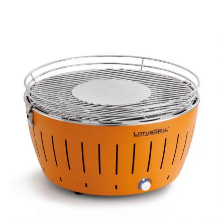 Barbecue au charbon LotusGrill G-OR-34 34 cm orange mandarine sans fumée